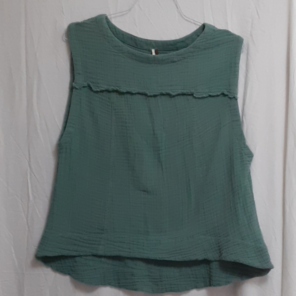 Free People Sleeveless Top High Low Hem